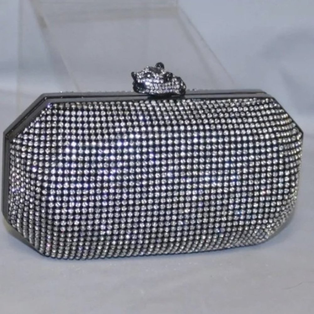 Elegant Silver Clutch Bag